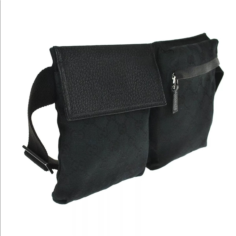 Authentic Gucci black waist bag fanny pack bum bag - Picture 4 of 13